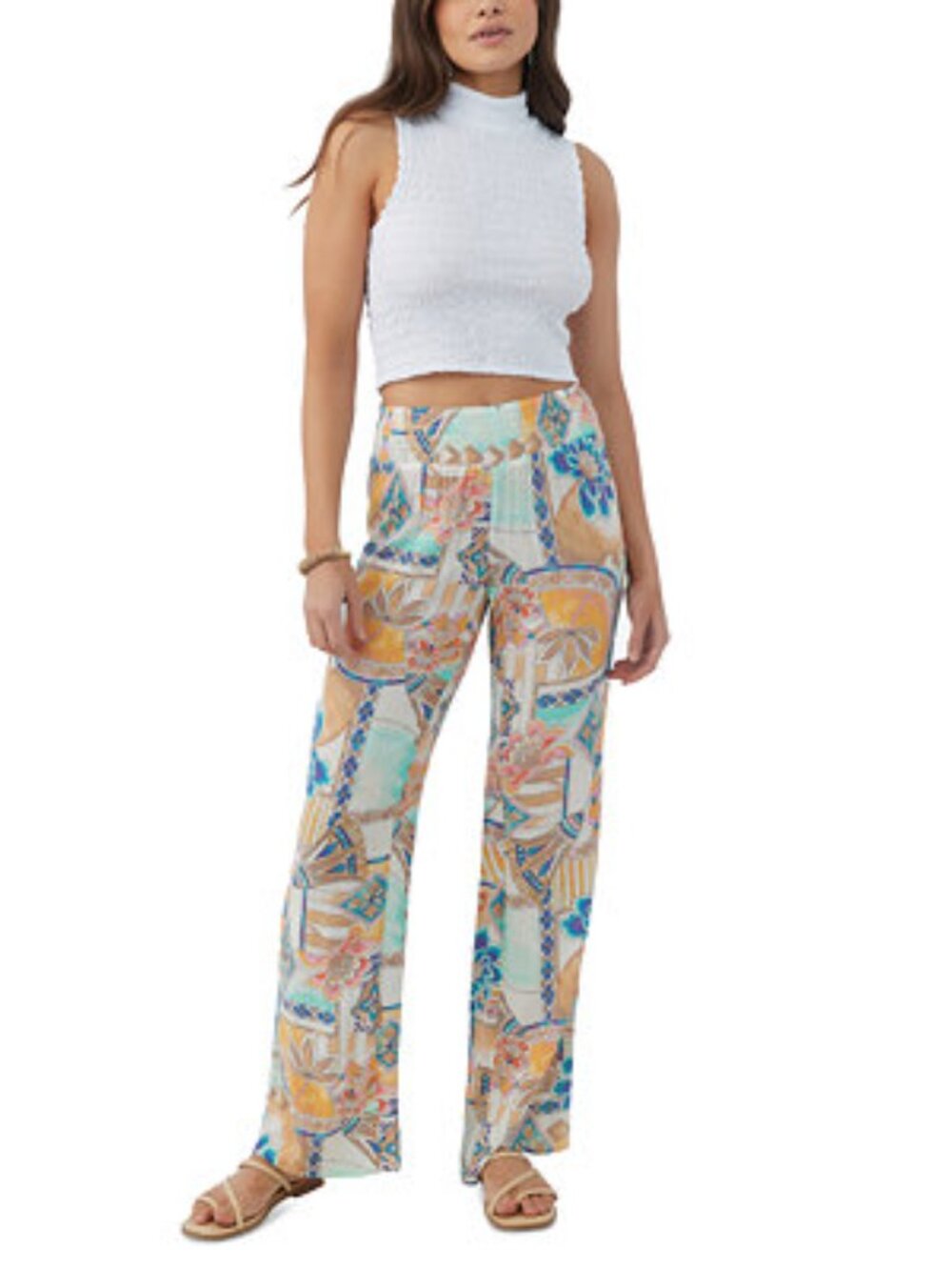 NWT O'Neill Johnny Zephora Pants Medium Floral Beachy Surf Costal